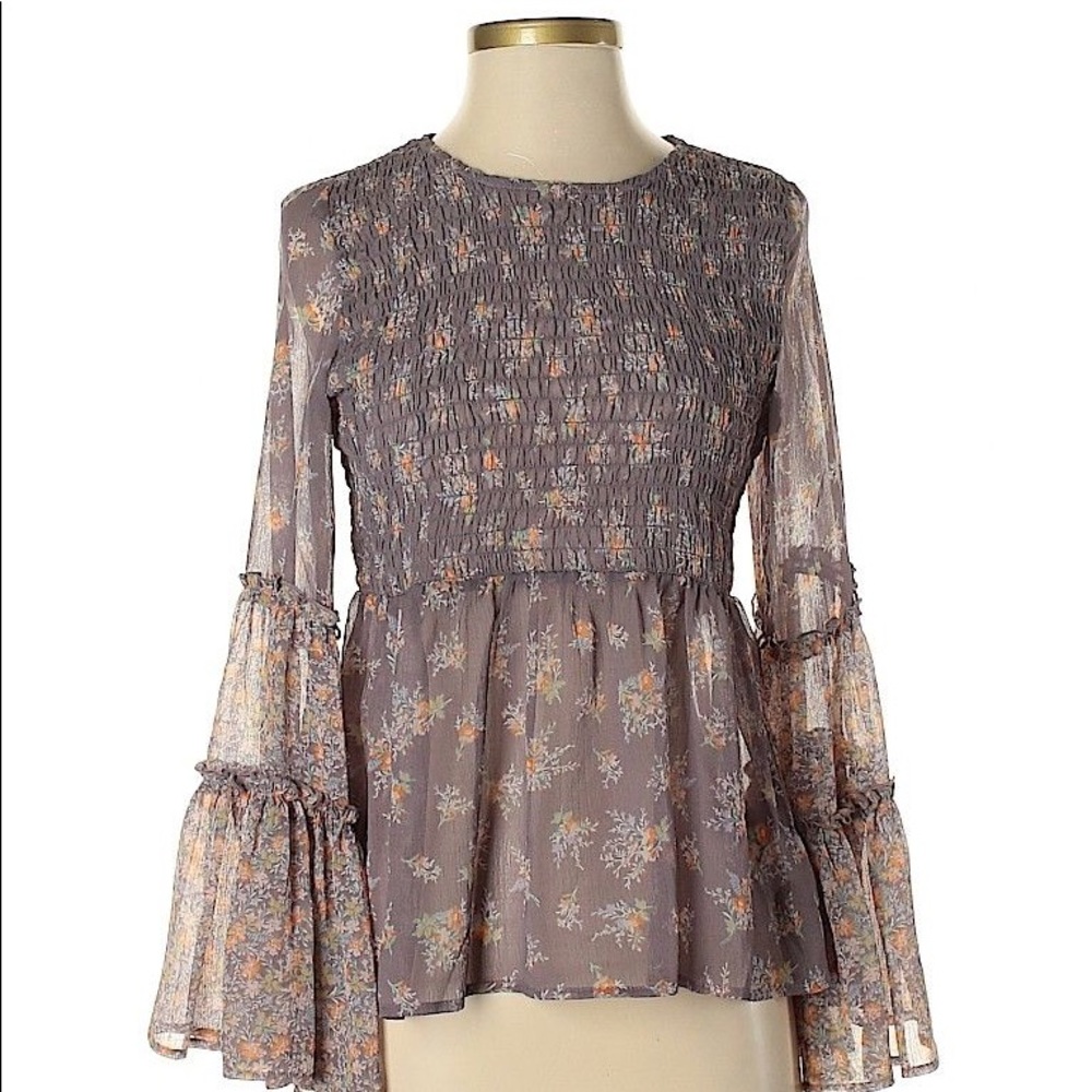 American Eagle Smocked Top
